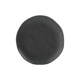 Prato Sobremesa Em Cerâmica Preto Matte 20cm Porto Brasil