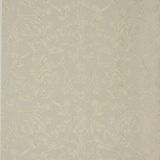 Papel de parede Floral Off White e Glitter Prata