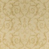 Papel de parede Floral Bege e Glitter Dourado