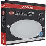 Luminaria Embutir Redonda Led 12w 6500k - Avant