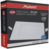 Luminaria Embutir Quadrada Led 6w 6500k - Avant