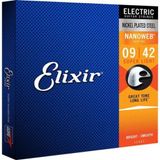 Encordoamento Para Guitarra .009 Super Light Nanoweb 12002 Elixir [f002]