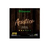 Encordoamento Giannini P-violão Aço Bronze 65-35 0.010&quot; Geswam [f108]