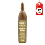 Kit C/12 Skafe Vitamina Capilar Óleo De Rícino 10ml