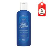 Kit C/03 Leite De Colônia Toque De Carinho Loção De Limpeza 100ml