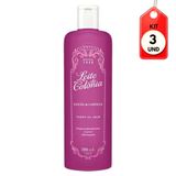 Kit C/03 Leite De Colônia Tempo De Amar Loção De Limpeza 200ml