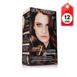 Kit C/12 Beautycolor Tinta Kit 6.35 Chocolate Glamour