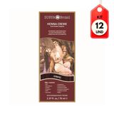 Kit C-12 Surya Henna Capilar Creme Vinho 70ml