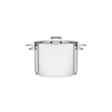 Caldeirão Aço Inox Brava C- Duas Alças E Fundo Triplo 24cm - Tramontina