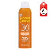 Kit C/06 Cenoura &amp; Bronze Protetor Solar Fps30 Aerosol 200ml