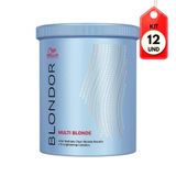 Kit C/12 Wella Blondor Pó Descolorante 800g