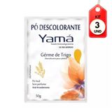 Kit C/03 Yamá Germe De Trigo Pó Descolorante 50g