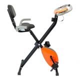 Bicicleta Ergométrica Dobrável - Laranja e Preto