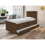 Cama Solteiro Bau Larissa Com Cama Auxiliar Dani Malbec