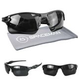 Oculos Sol Masculino Esportivo Ciclismo Proteção Uv + Case Armação Preta Qualidade Premium Original