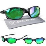 Oculos Sol Juliet Mandrake Protecao Uv Lupa Masculino + Case Lente Verde Espelhada Qualidade Premium