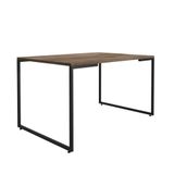 Mesa De Jantar Estilo Industrial Castanho/preto - Fdecor