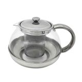 Bule Para Chá Com Infusor Vidro-inox 800ml