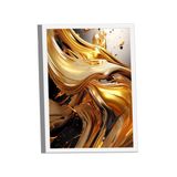 Quadro Abstract Gold 3d -- Br Artes