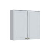 Armário Aéreo Cozinha Modulado Americana C/ 2 Portas Branco - Henn
