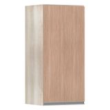 Armário Aéreo 35cm 1 Porta Lis Legno Crema C/cumaru