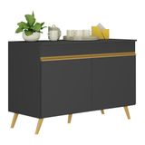 Balcão Cozinha Gabinete Pia 120cm 2 Portas V3738dourado