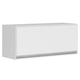 Kit Área De Serviço E Lavanderia Com 02 Armários Aéreo 120cm E 80cm 100% Mdf Branco - Abmaza