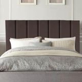 Cabeceira Estofada Carla 195cm King Size Para Cama Box Quarto Suede Marrom - Gat Magazine