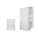 Quarto Infantil Berço Mini Cama Americano Branco - Fdecor