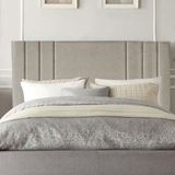 Cabeceira Estofada Grécia 160cm Queen Size Para Cama Box Quarto Linho Bege - Gat Magazine