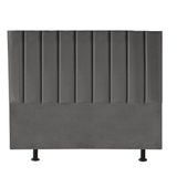 Cabeceira Estofada Carla 140cm Casal Para Cama Box Quarto Corino Cinza - Gat Magazine