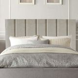 Cabeceira Estofada Carla 160cm Queen Size Para Cama Box Quarto Linho Bege - Gat Magazine