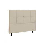 Cabeceira Solteiro Jbe Moveis Londres 94cm Bege Para Cama Box 88cm Decoração Quarto