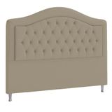 Cabeceira Queen Ághata P04 160 Cm Suede Bege Tca 941