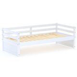 Cama Solteiro Slim Rb Madeira Maciça Branco Housin
