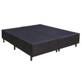 Base Para Cama Box Casal Queen Size 158cm Suede Marrom