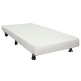 Cama Box Base C/auxiliar Solteiro Revolution Courano White (88x188) - Ortobom