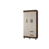 Guarda-roupa Solteiro 3 Portas 2 Gavetas Paris Chf Moveis