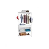 Guarda Roupa Solteiro Closet Paris 2 Gavetas Branco