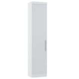 Guarda Roupa Sapateira Modulado 50cm 1 Porta Alpes Luciane Móveis Branco Pf Com Branco Pf
