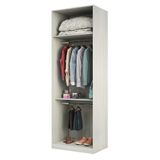 Guarda Roupa Closet 2 Cab 80,4cm Luciane M.legno Crema