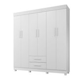 Roupeiro Copacabana New 6 Portas 2 Gavetas Benetil Branco