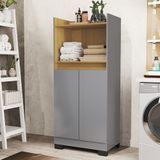 Multiuso Lavanderia Armario Duque 2 Portas Onix/mel Onix/mel