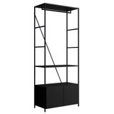 Estante Closet 2 Pt Estilo Industrial Sw018 Preto Pp Preto