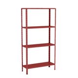 Estante Aço 4 Prateleiras Eaf006 Vermelha