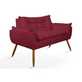 Sofá Opala Namoradeira Para Sala ? Balaqui Decor Cor:marsala