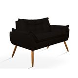 Sofá Opala Namoradeira Para Sala ? Balaqui Decor Cor:preto