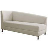 Diva Recamier Heitor 140cm Lado Direito Linho - Amarena Móveis Bege
