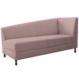 Diva Recamier Heitor 140cm Lado Esquerdo Linho - Amarena Móveis Rosê