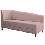 Diva Recamier Heitor 140cm Lado Direito Linho - Amarena Móveis Rosê